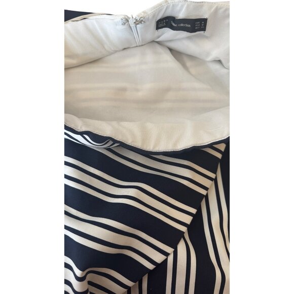 2/$30 ZARA Trafaluc Medium Strapless Navy & White Striped Romper Dress Shorts - Picture 11 of 15
